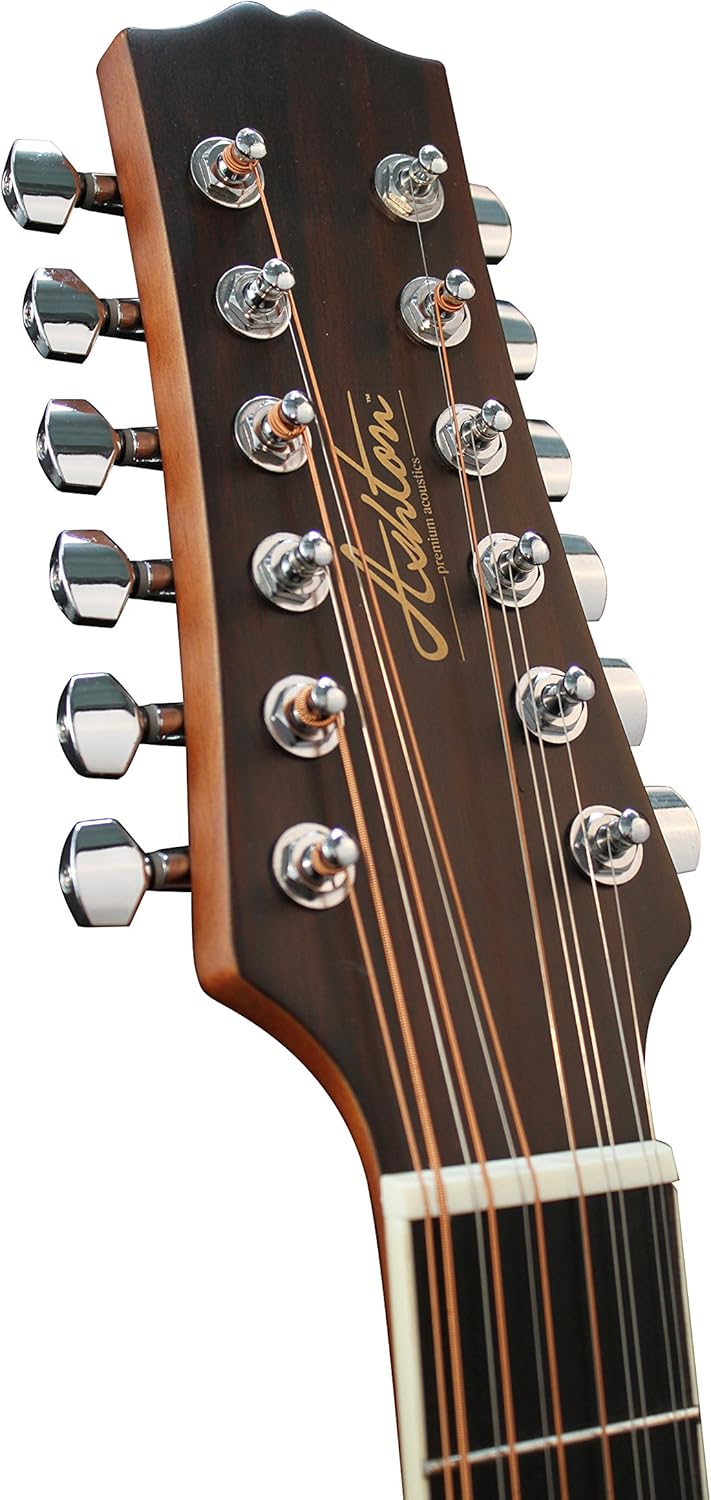 Ashton D25/12NTM 12-String Acoustic Guitar Natural Wood