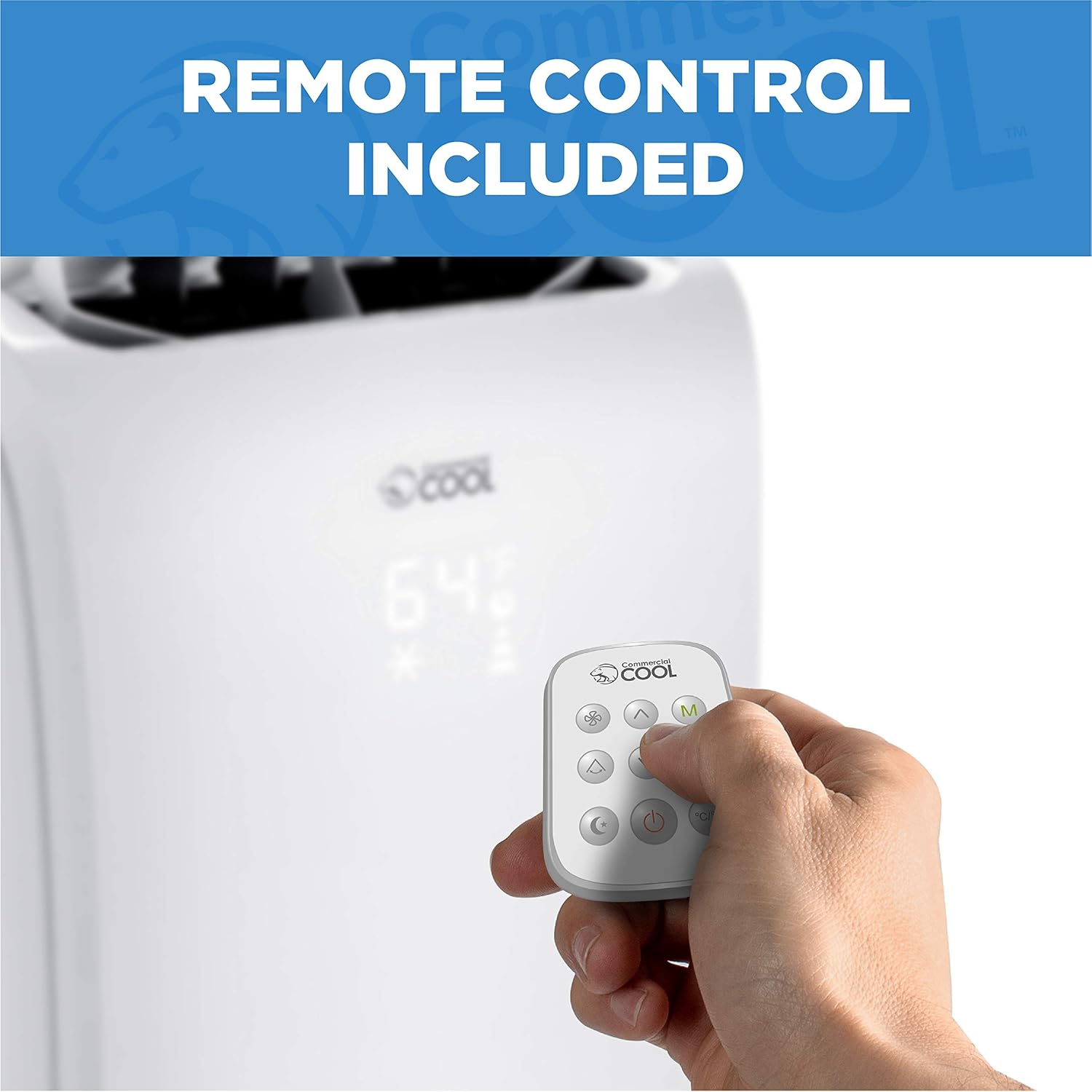 Commercial Cool 6,000 BTU DOE (10,000 BTU ASHRAE) Portable Air Conditioner with Remote Control, White