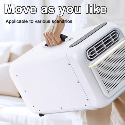 Portable Air Conditioner with Remote Control - Drain-Free Function, Touch Panel, No Installation Required for Office&Camping Use (Beige)