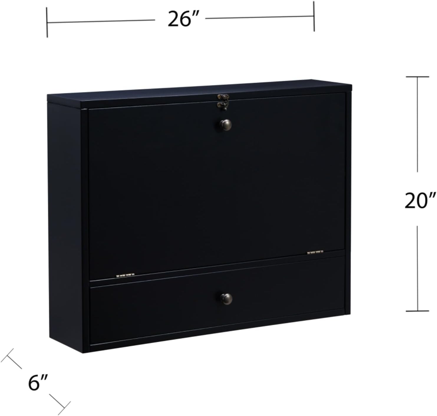 Hassyee Modern Design Wall Mount Laptop Desk for Small Spaces, Corner Fold-Down Writing Table Desk with Storage Drawer and Shelves, Easy to Assemble