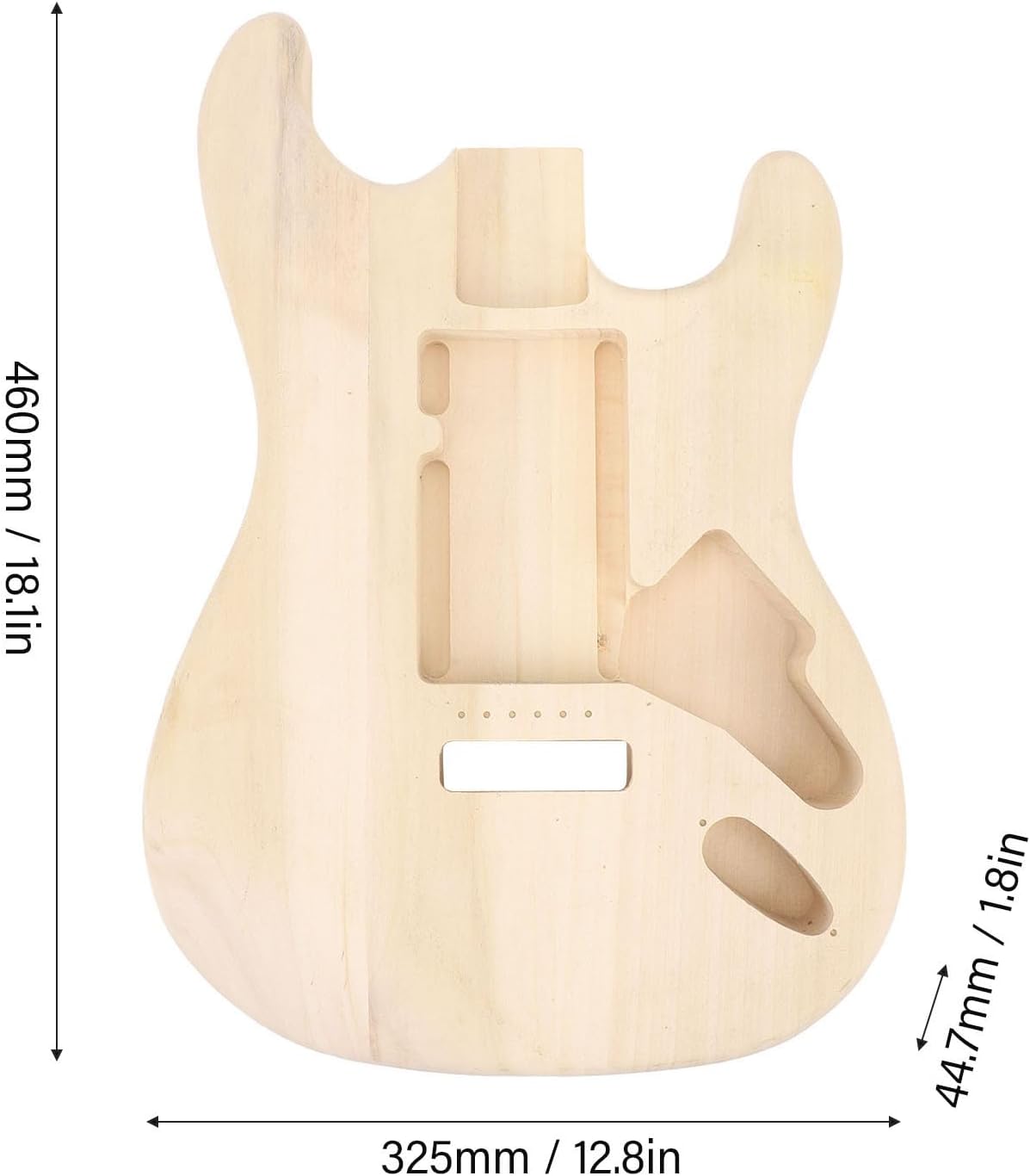 Electric Guitar Body Replacement Unfinished One Piece Maple Guitar Body for Guitars DIY Accessories