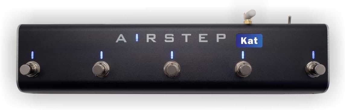 XSONIC Airstep Kat Edition KATANA MkII & I Footswitch with 5 Footswitches, 2 Control Modes(Change Presets, Toggle Effects), 300H Playtime, Modify Amp sound with BTS App for iOS and Android, Wirelessly