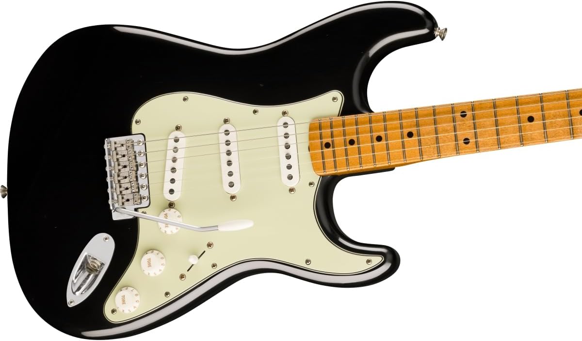 Fender Limited Vintera II Road Worn '60s Stratocaster Electric Guitar - Black, Maple Fingerboard