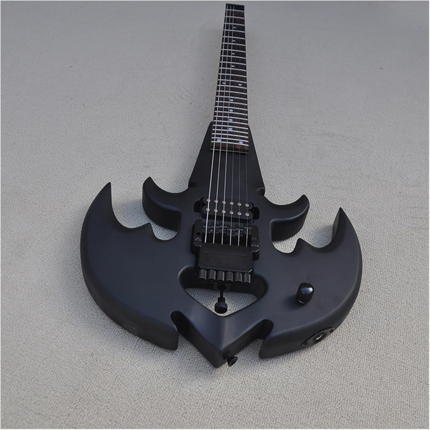 Black Matte 6 Strings Unusual Headless Electric Guitar with Rosewood Fretboard 24 Frets Professional Headless Guitar