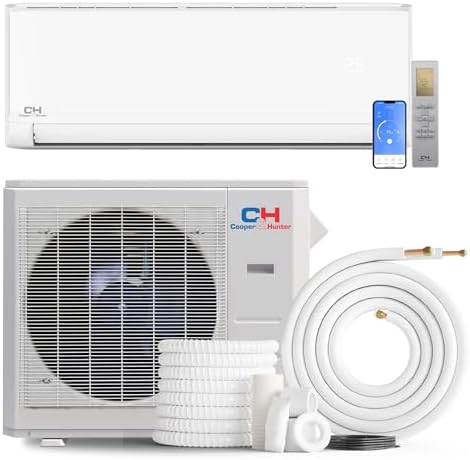 Cooper & Hunter 30,000 BTU Ductless Mini Split Air Conditioner & Heat Pump – 22.3 SEER2 – 16FT Installation Kit Included – 230V Inverter System – Pre-Charged