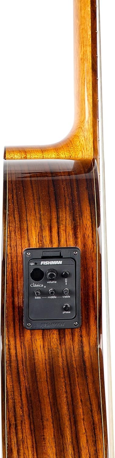 Kremona F65CW-7S VE – 7-String Acoustic/Electric Nylon String Guitar – Fishman Classica III – Handmade in Europe – Padded Gig Bag Included