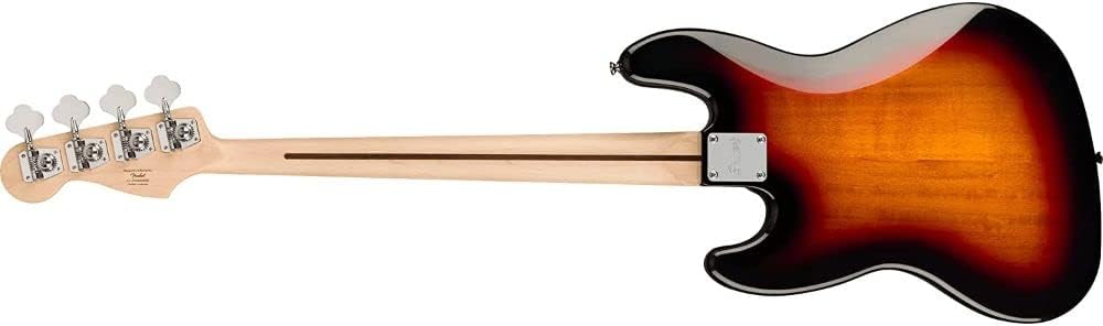 Squier Jazz Bass Bundle - Maple Fingerboard, 3-Color Sunburst with Fender Accessories