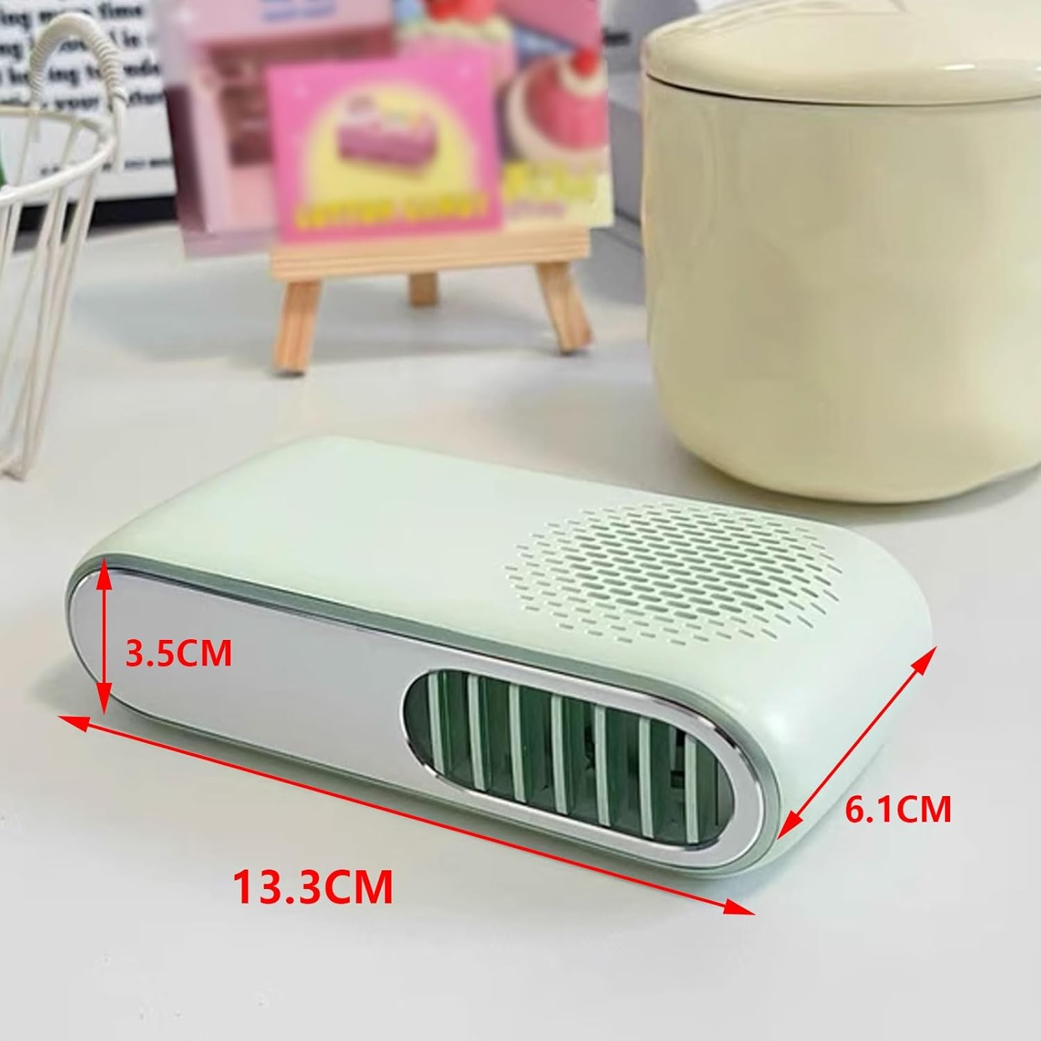 Fans That Blow Cold Air 3 Wind Speeds Desk Air Conditioner Small Quiet Bladeless Design Handheld Small Fan Rechargeable No Assembly Required(Rose)