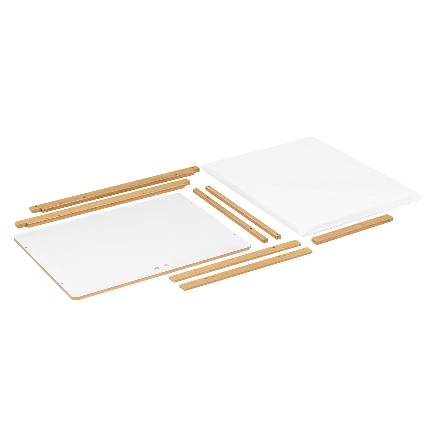 Babyletto Rolli All-Stages® Midi Crib Conversion Kit in Honey, Greenguard Gold Certified, FSC Certified, Portable & Adjustable with Pad Included