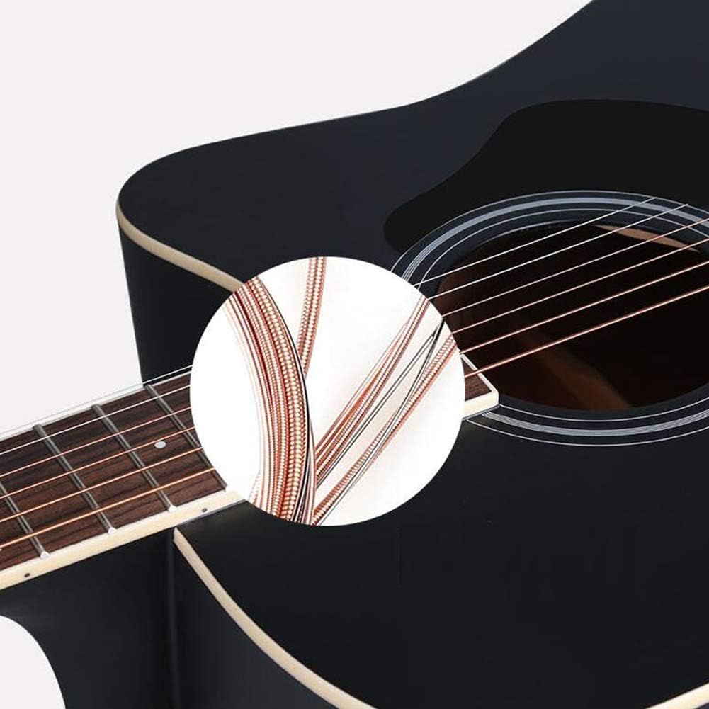 Acoustic Guitar GDMING Dreadnought Acoustic Guitars with Spare Strings Performance Bag Matte Surface 41 Inches Wooden Guitar Suitable for Playing with Sing