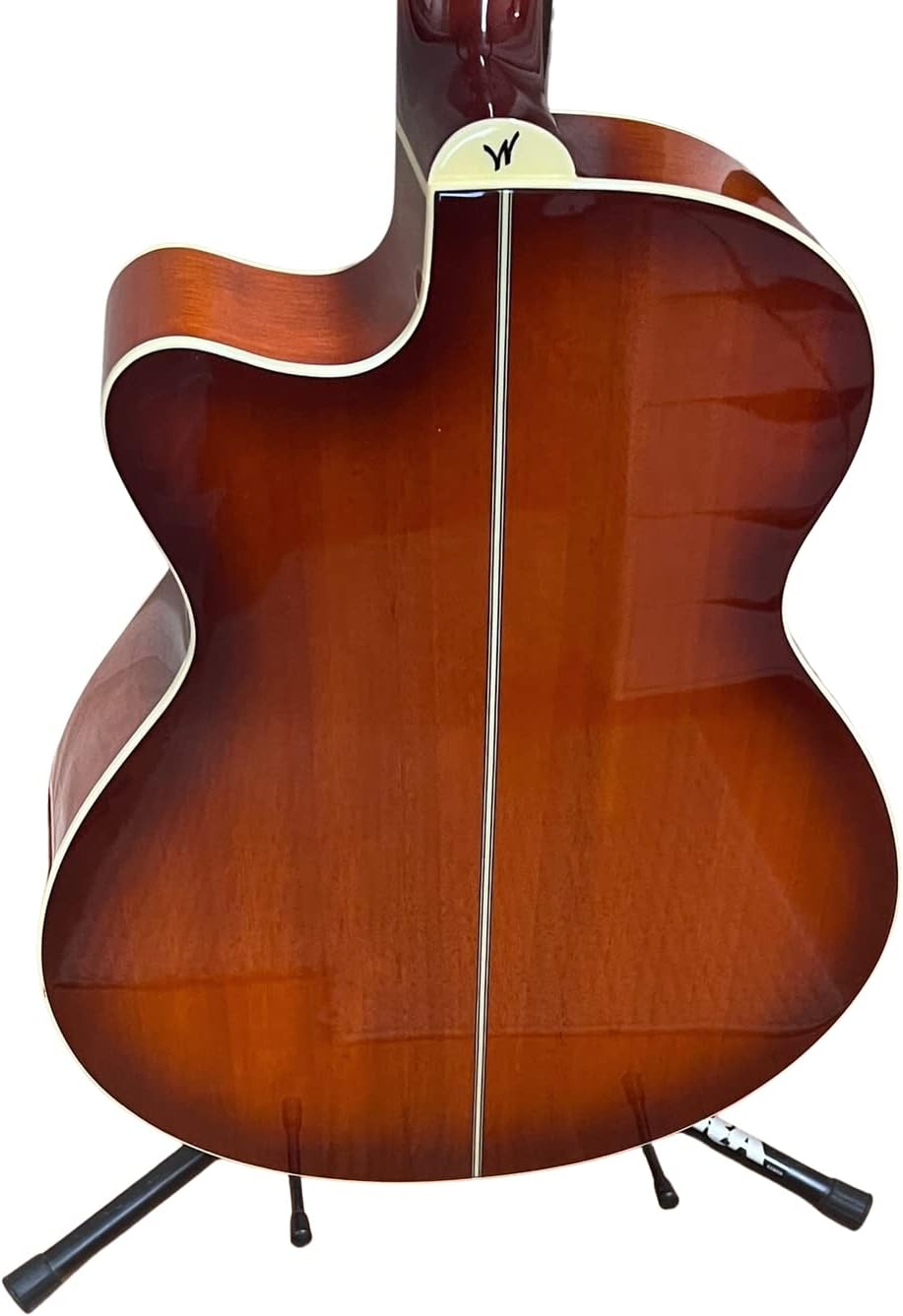 Washburn Festival EA15 Mini Jumbo Cutaway, Acoustic Electric Guitar, Ice Tea Burst