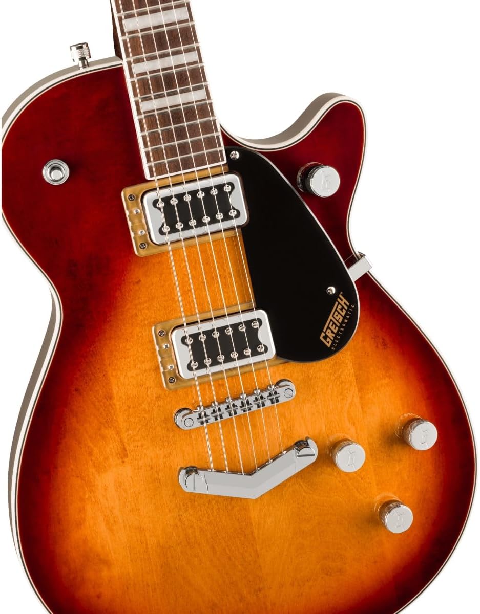 Gretsch G5220 Electromatic Jet BT Single-Cut 6-String Right-Handed Electric Guitar with Chambered Mahogany Body, V-Stoptail, and Laurel Fingerboard (Sweet Tea)