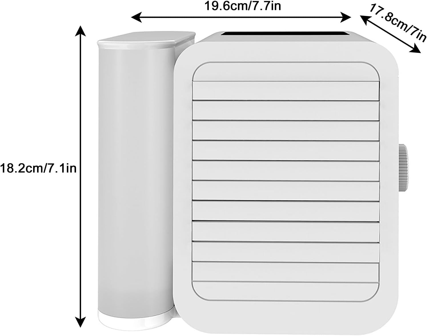 USB Mini Portable Air Conditioners with Water Tank, 2 Speed Swamp Cooler, Energy-Saving Evaporative Air Coolers, for Home, Office, Camping