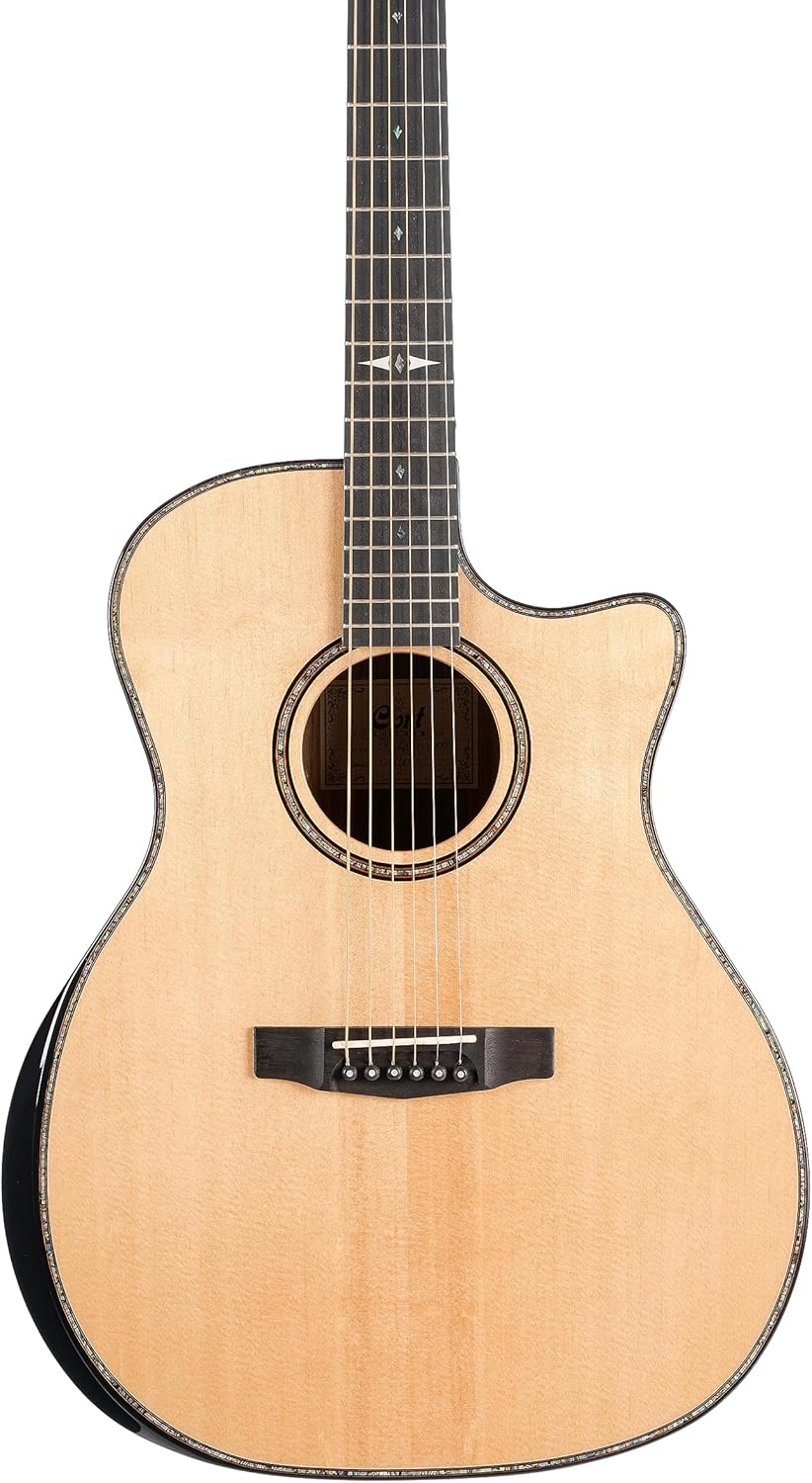 Cort Grand Regal Series Acoustic-Electric Guitar, Natural Glossy (GAPFBEVELNAT)