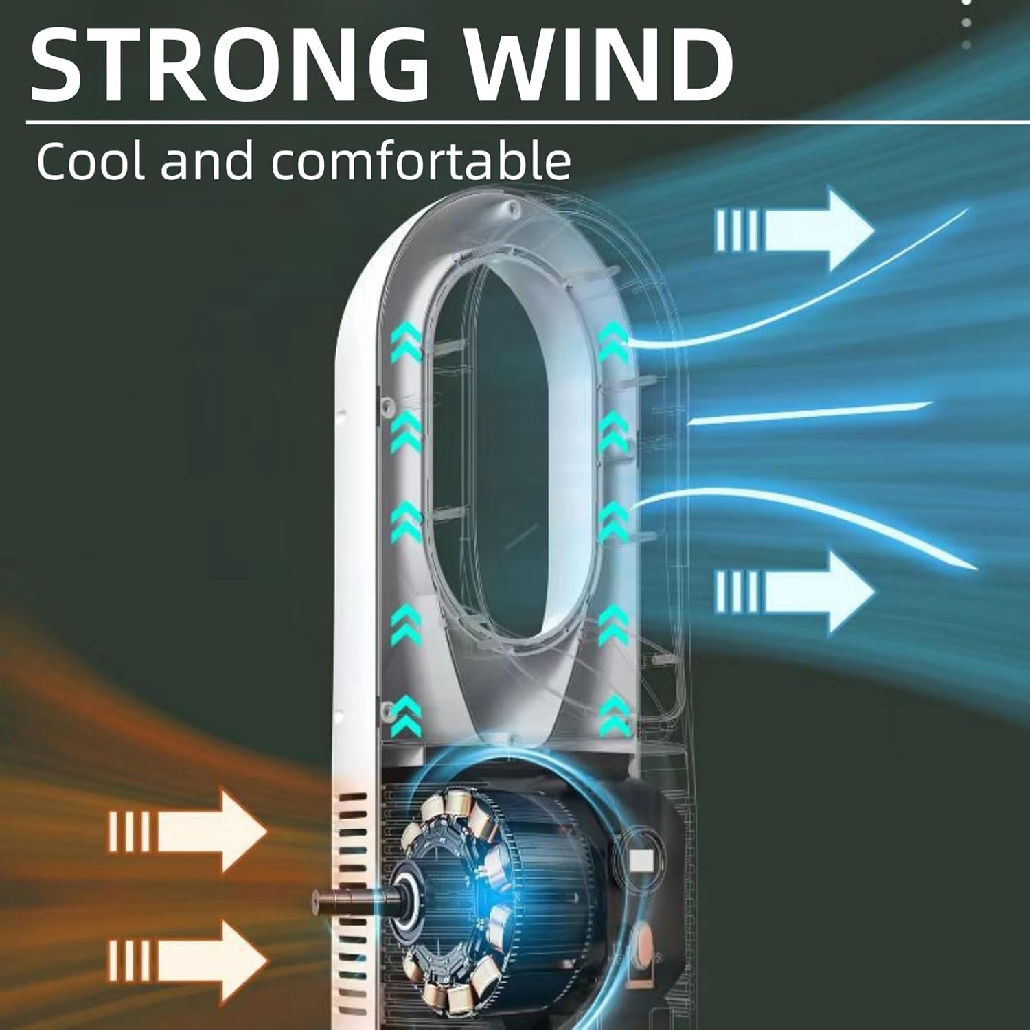 EKsma Portable Air Conditioner Cooling Fan, Quiet with 6 Speeds, Detachable aromatherapy module，Evaporative Personal Air Cooler Fan, Small Air Conditioner for Bedroom Office(Regular style)