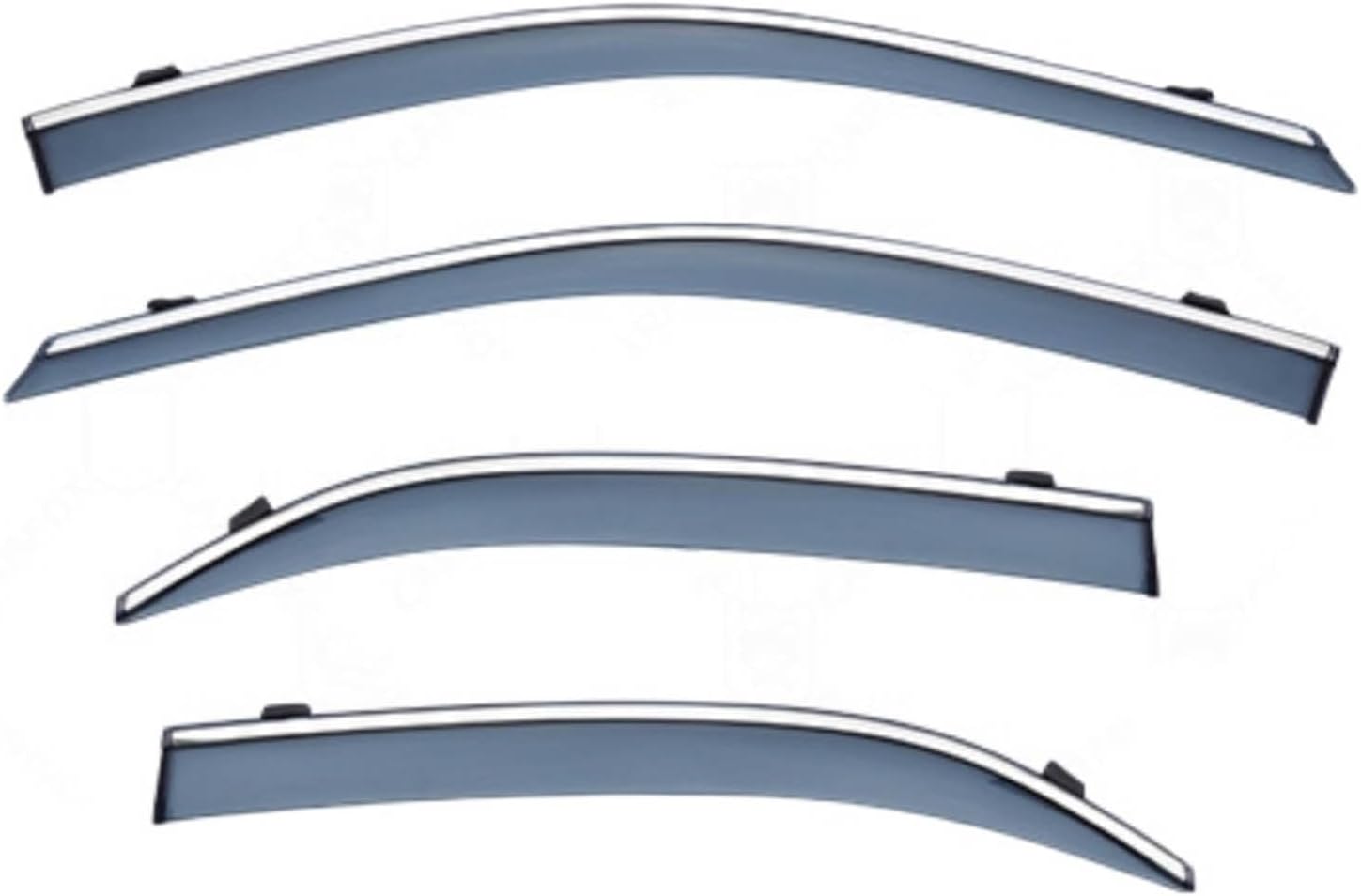 Window Deflectors for Toyota Crown MK12-S180 2005-2009, Sun Rain Guard Window Visors Vent Shades with Bright Stripes Car Accessories