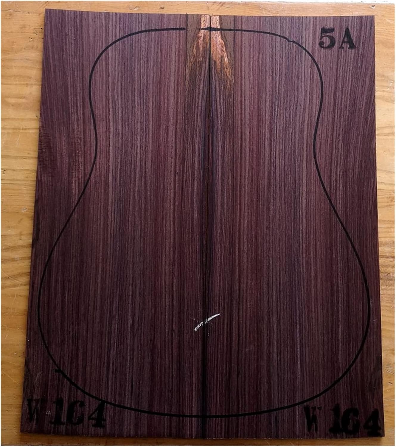 India Rose Wood Back Panel Wool Guitar Production Material Accessories DIY Guitar Kit (Color : 9)