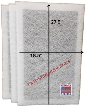 Fast-Shipped-Filters 3 Pack 20x30 Replacement Filter Pads Compatible with AirRanger Air Cleaner 20x30 Refill White