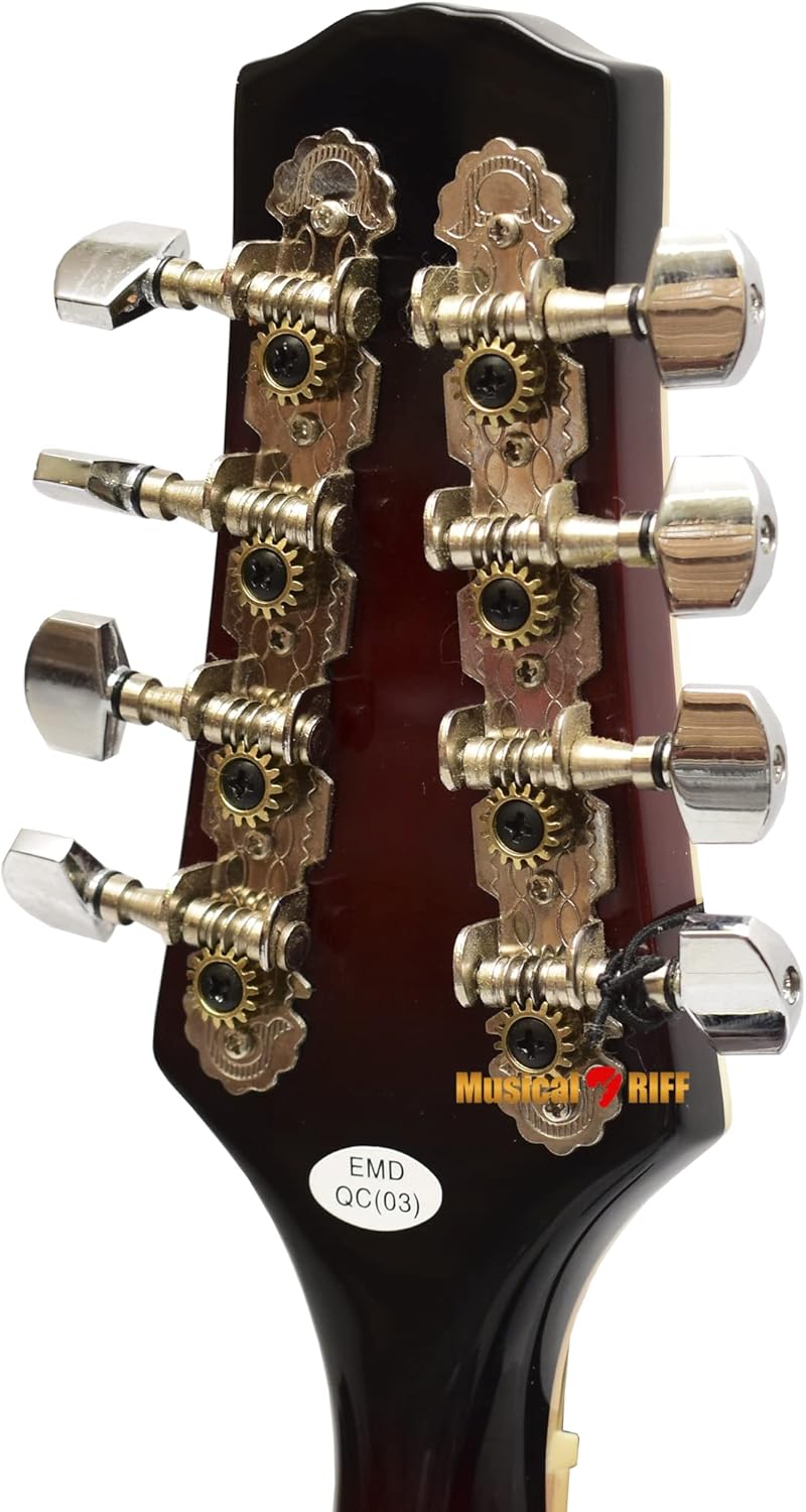 Stagg M50E Acoustic-Electric Bluegrass Mandolin with Nato Top - Redburst