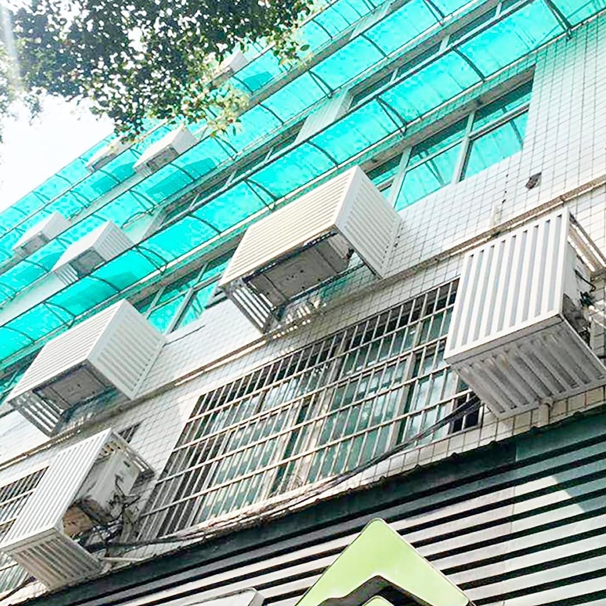 Outdoor Air Conditioner Cover Decorative Privacy Screen, Aluminium All Weather Protective Frame For Central Air Conditioners For Outdoor Units, Plant Display Rack ( Color : Gray , Size : 110x60x80cm )