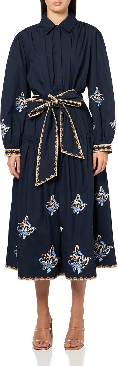 Shoshanna Women's Embroidered Cotton Greer Dress