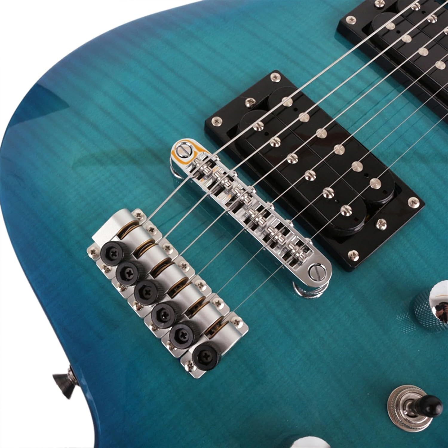 24 Frets Roasted Maple Neck Rosewood Fingerboard Headless Travel Portable Electric Guitar Professional Headless Guitar (Color : 03)