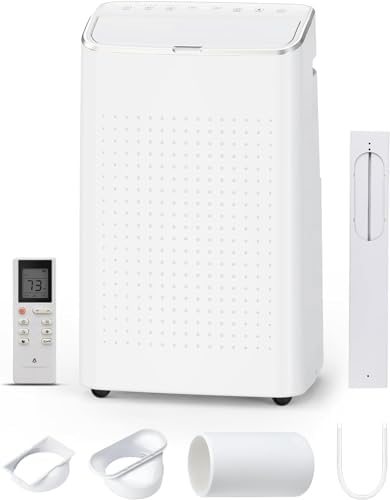 15000 Btus Portable Air Conditioner, 3-in-1 Portable AC Unit with Remote Control, Cooling Up to 850 Sq. Ft, Portable Air Conditioners for Home Garage Office, Complete Window Mount Exhaust Kit