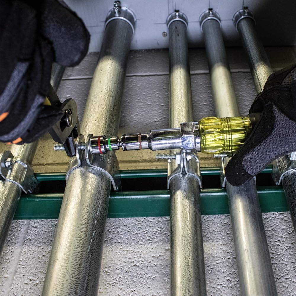 Klein Tools 80089 Multi-Bit Driver and Plier Kit, Made in USA, with Wire Stripper, Tape Measure and Accessories for Jobsite Needs, 11-Piece