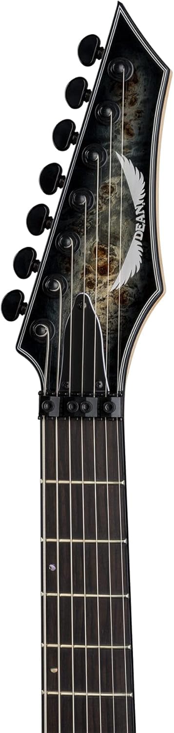 Dean 7 String Exile Select Floyd Fluence Natural Black Burst, EXILE SEL 7 F FL NBST
