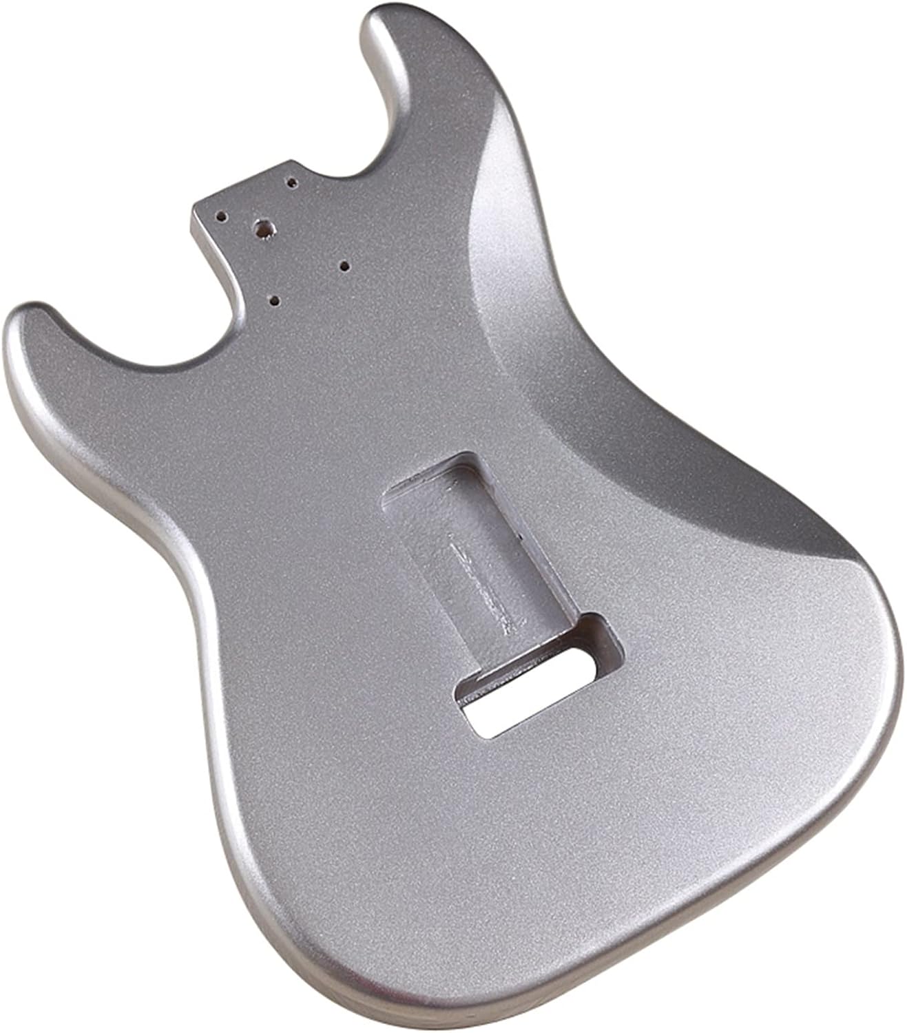 Poplar Wood Electric Guitar Body Guitar Body Metallic Silver Color Electric Guitar Barrel DIY Guitar Kit (Color : 2)