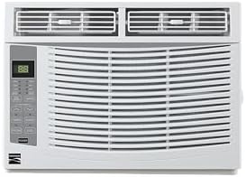 Kenmore KM6K-R 6,000 BTU Window Air Conditioner for Small to Medium Rooms up to 250 Sq. Ft. – Quiet Cooling, Remote Control, Easy Install, Energy Efficient, Digital Display, Washable Filter