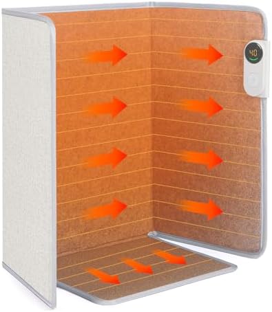 Portable Space Heater for Office & Home, Safe for Legs, Ankles, Foldable Silent and Energy Efficient With Thermostat & Timer and Auto Shut Off