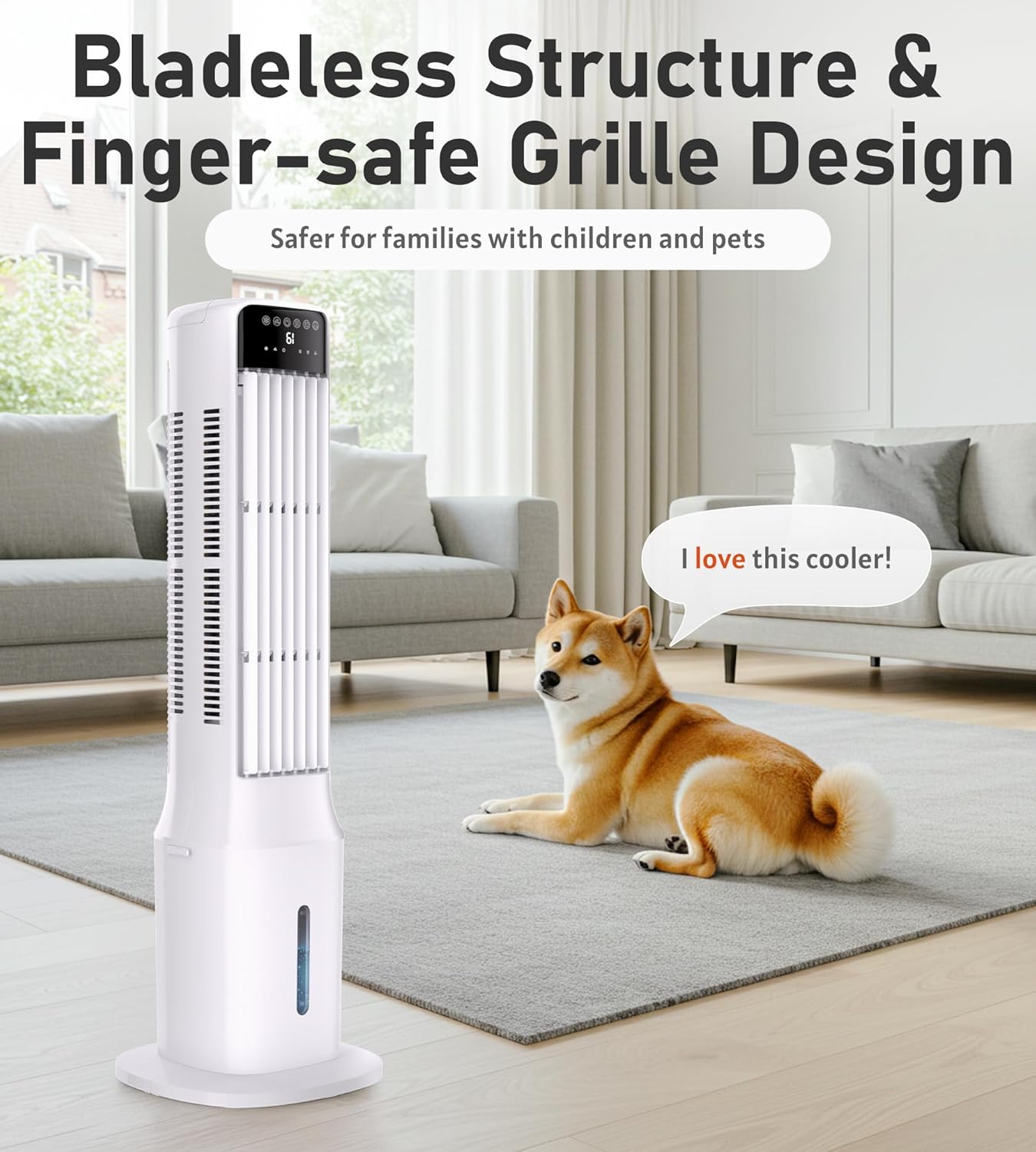 Swamp Cooler Air Conditioner, Evaporative Air Coolers with 120°Oscillating,Windowless Portable Cooling Fan That Blow Cold Air with 24H Timer,3 Speeds Tower Fans for Bedroom Room Indoor,36IN