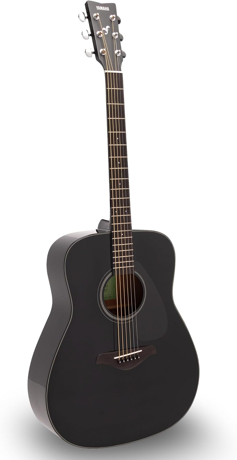 Yamaha FG800J Solid Spruce Top, Traditional Western Gloss Finish Body, 6-String Right-Handed Acoustic Guitar with Rosewood Fingerboard and Bridge (Black), Dreadnought