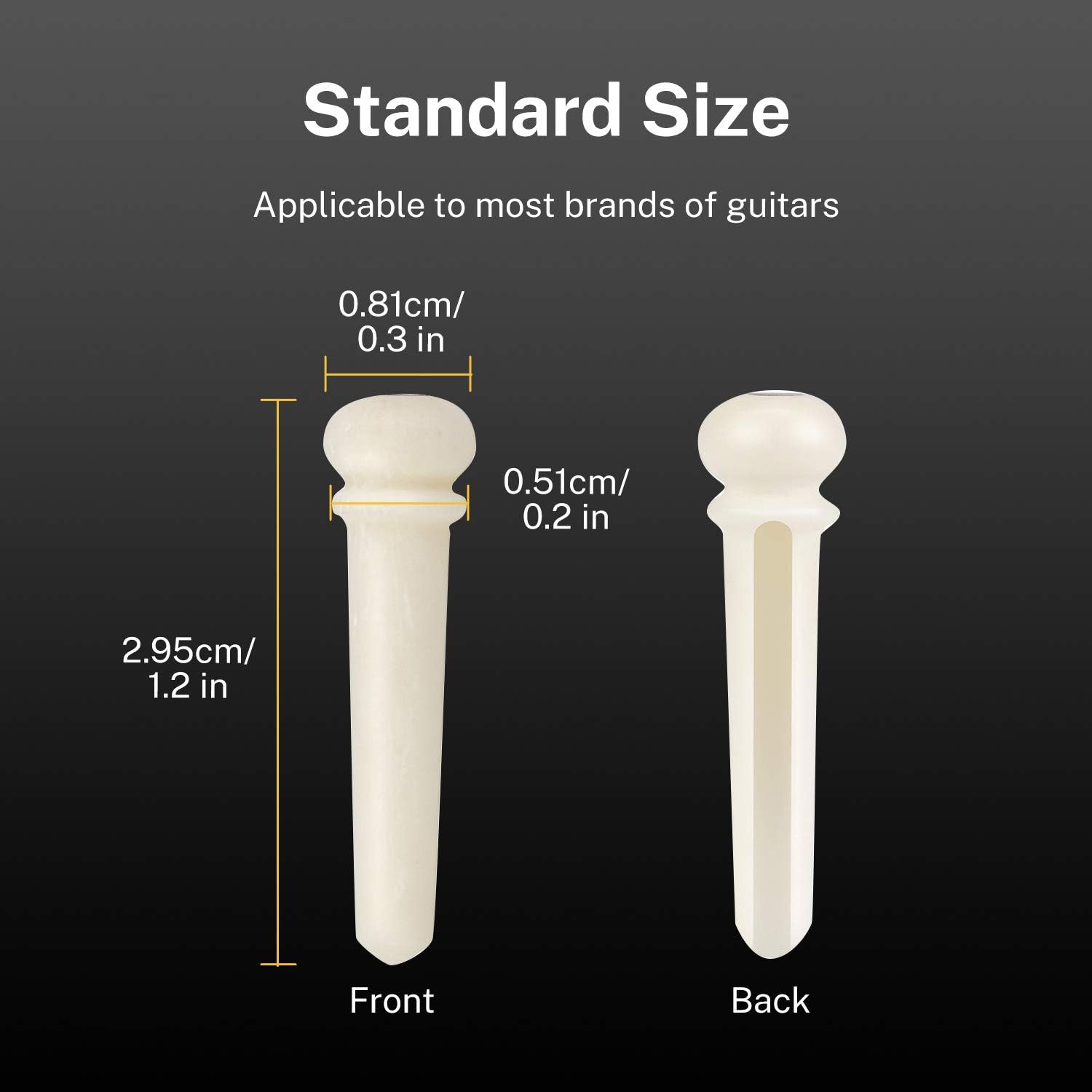Donner Acoustic Guitar for Beginner-Guitar Bridge Pins
