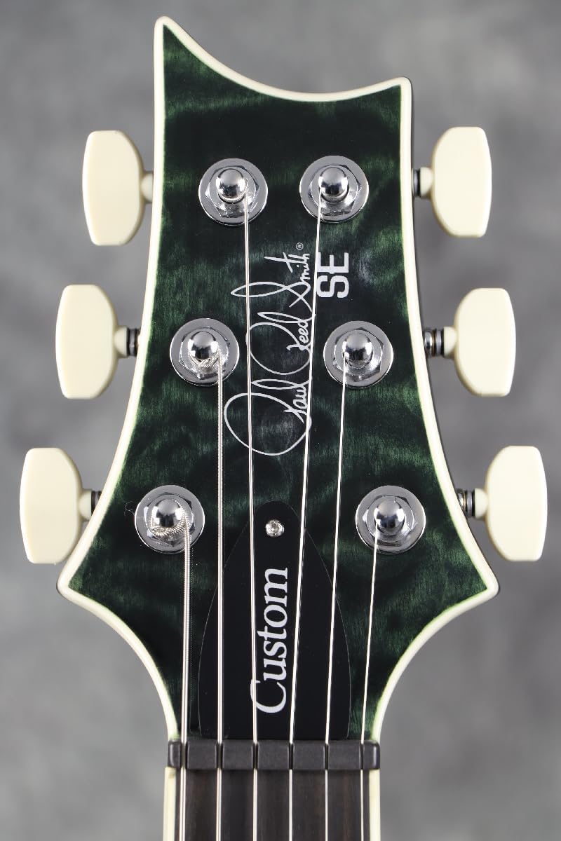 PRS SE Custom 24 Quilt, Teal Black with Gigbag