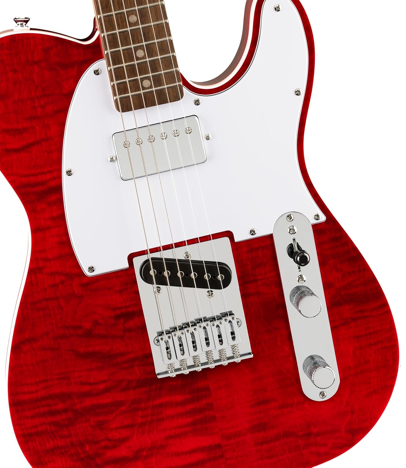 Affinity Series Telecaster FMT SH, Laurel Fingerboard, White Pickguard, Crimson Red Transparent
