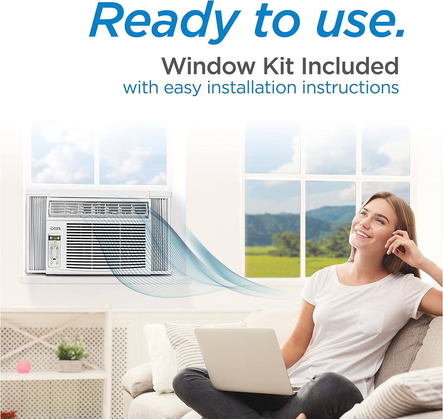 Commercial Cool CC10WT Air Conditioner 10,000 Window A/C, 10000 BTU, White
