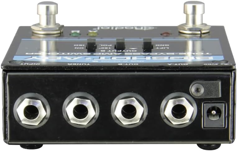 Radial Bigshot ABY True Bypass Switcher Bundle with Pig Hog 10ft Microphone Cable and Liquid Audio Instrument Polishing Cloth - ABY Pedal, Amp Switcher Pedal