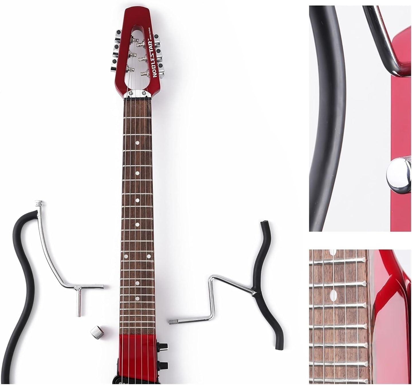 Unfinished Guitar Kit Travel Electric Guitar with Handbag Handmade ​Guitar Body