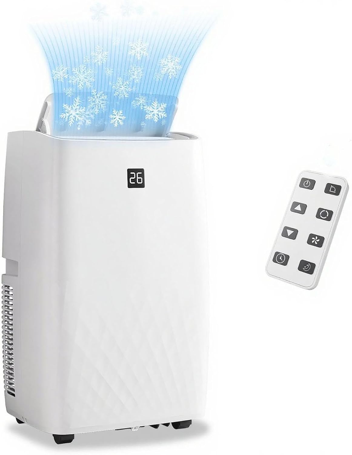 14000 BTU Portable Air Conditioners, Cools Up to 750 Sq.Ft, 3-In-1 Cool/Fan/Dry,Quiet Portable AC Unit With Remote Control,AC Unit For Large Living Room,Office