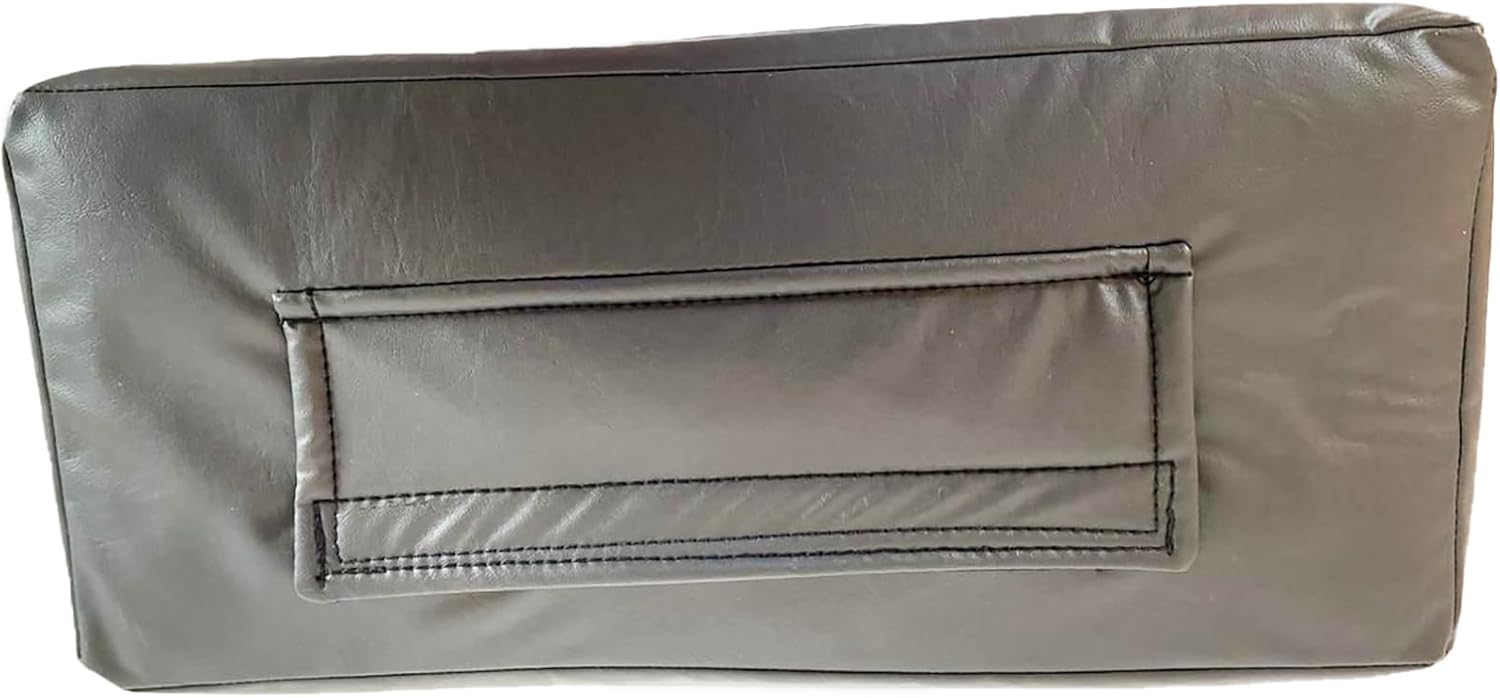 Protect'em Dust Covers Padded Grey Faux Leather Cover with Flap for Fender Rumble 100, Gray, Amp-Rum100-faux-gry-flpd