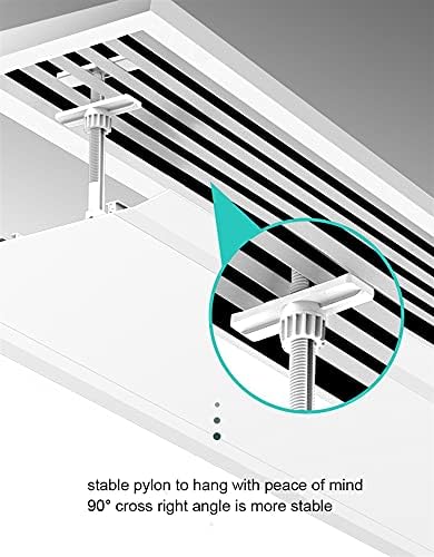 Air Deflector for Air Conditioner, Adjustable Air Deflector, Air Conditioning Vent Cover Windshield Cold Wind Baffle for Home Office, Central A/C Units, White