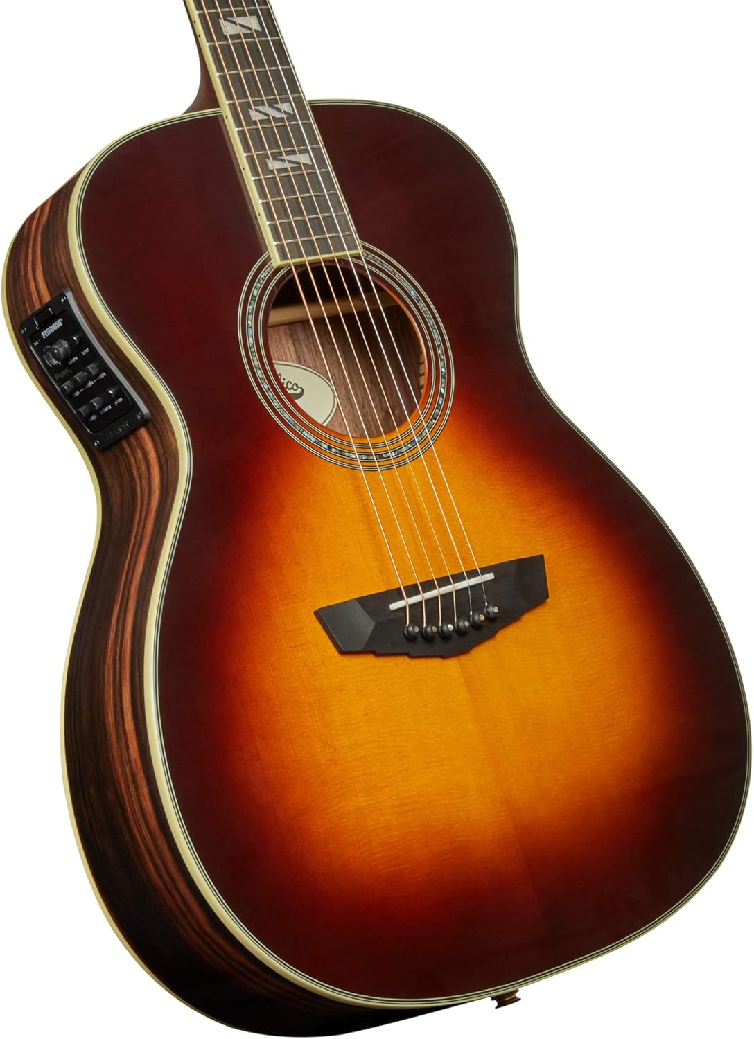 D'Angelico 6 String Acoustic-Electric Guitar, Right (DAEOMVSBGP)