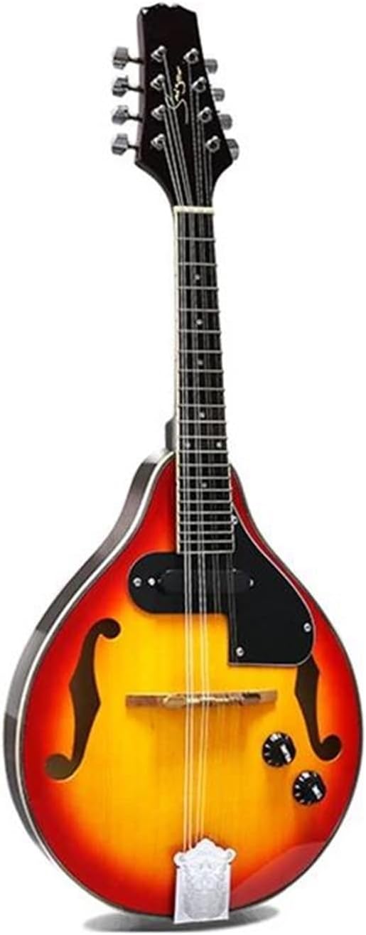 Adult Mandolin Musical Instrument Electric Mandolin Top Spruce Acoustic Guitar 8 Strings Highgloss Hollow F Sound Hole Sunburst Mandolin