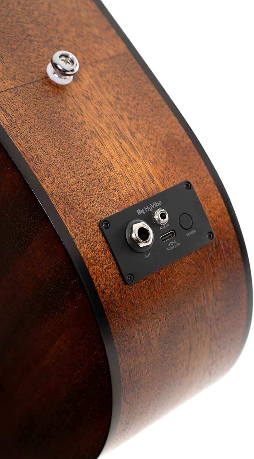 Cort EARTHGO-OP Earth Go HyVibe H2 Acoustic Electric Guitar Open Pore Natural w/Bag