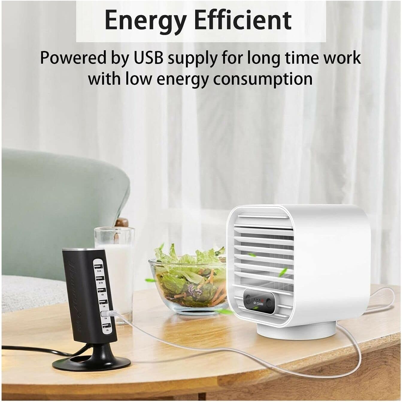 SLEE Portable Air Conditioner, Mini AC Unit Personal Cooling Fan Small Evaporative Green