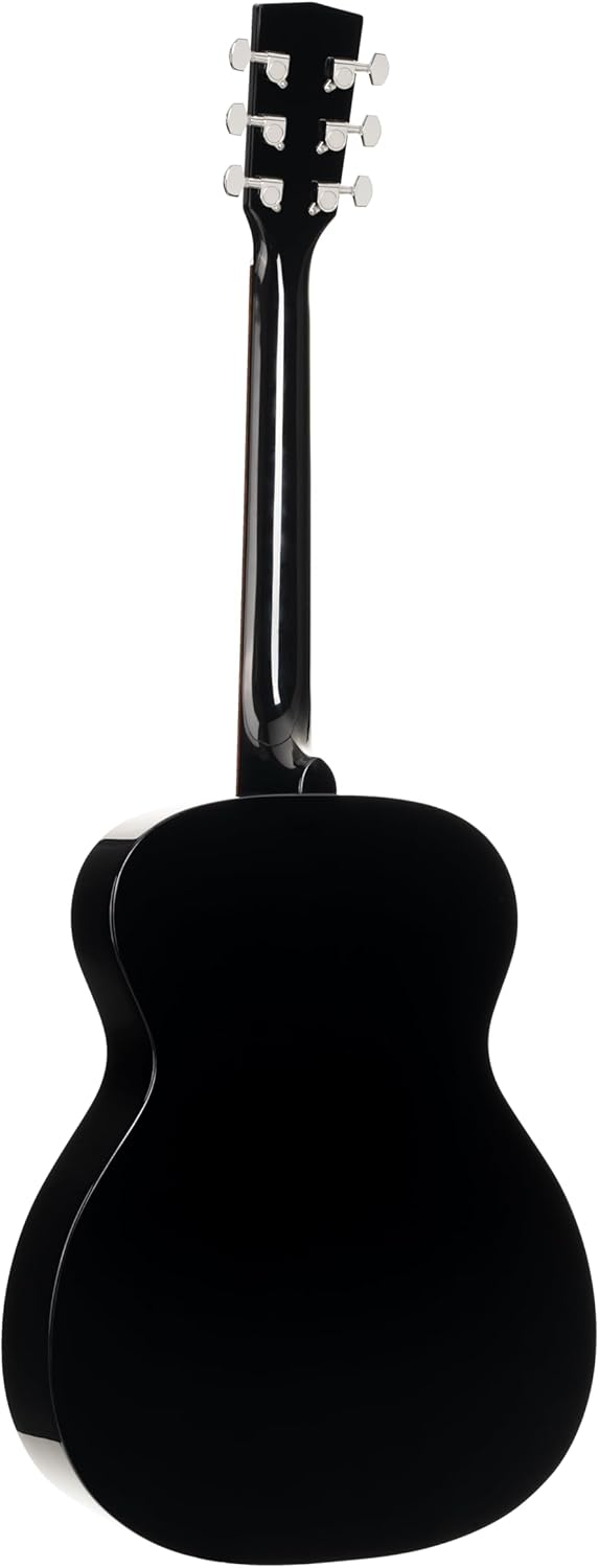 Cort L60BK Luce 60 OM Solid Top Acoustic Guitar, Black Gloss