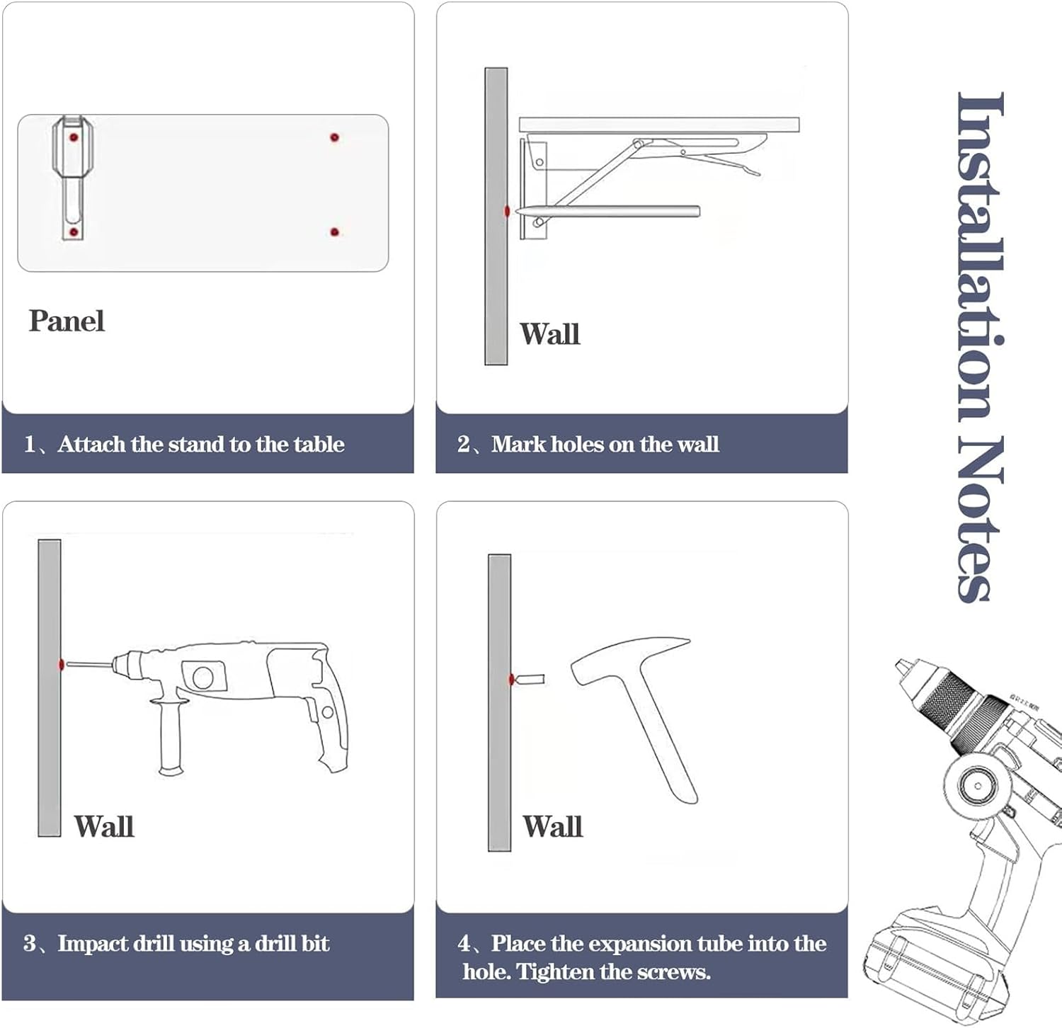 Wall Mounted Folding Desk Collapsible Floating Work Table for Kitchen Sewing Station Laundry Room Handicraft Production Space-Saving Design White (90x20cm)