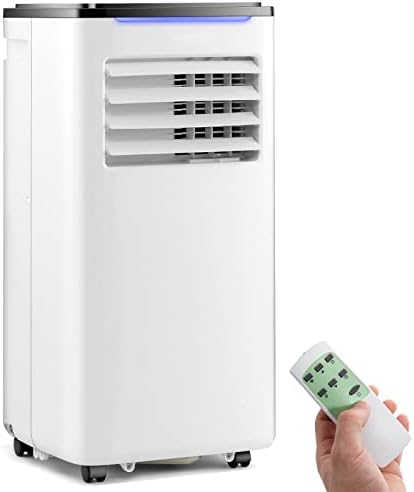 PETSITE 10000 BTU Portable Air Conditioner, 3 in 1 AC Cooling Unit with Remote Control, Dehumidifier, Window Kit Included, Stand up AC for Home, Apartment, Cools Rooms up to 350 Sq.Ft